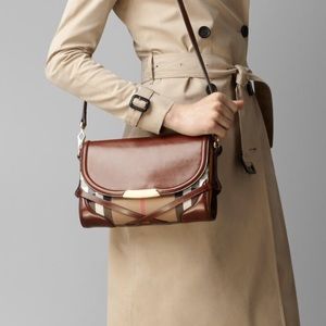 Burberry Bridle House Check Crossbody Shoulder Bag